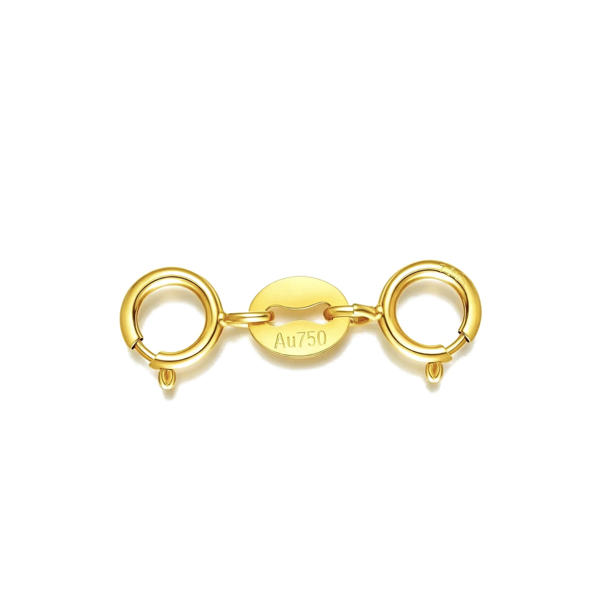 18K Solid Gold Safety Clasp Connector – Au750