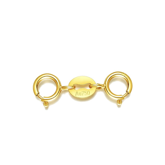 18K Solid Gold Safety Clasp Connector – Au750
