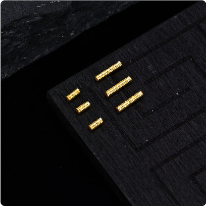 18K Solid Gold Diamond-Cut Tube Beads – Long 6mm or Short 3mm, Pack of 10