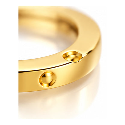 18K Solid Gold Huggie Hoop Earrings – Yellow or Rose Gold
