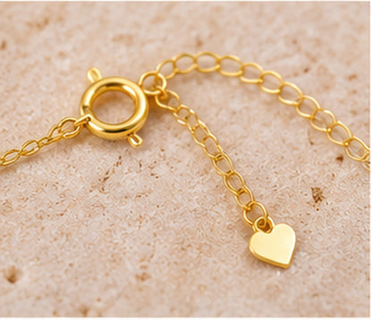 18K Solid Gold Cat Eye Bead Pendant – 6.5 mm
