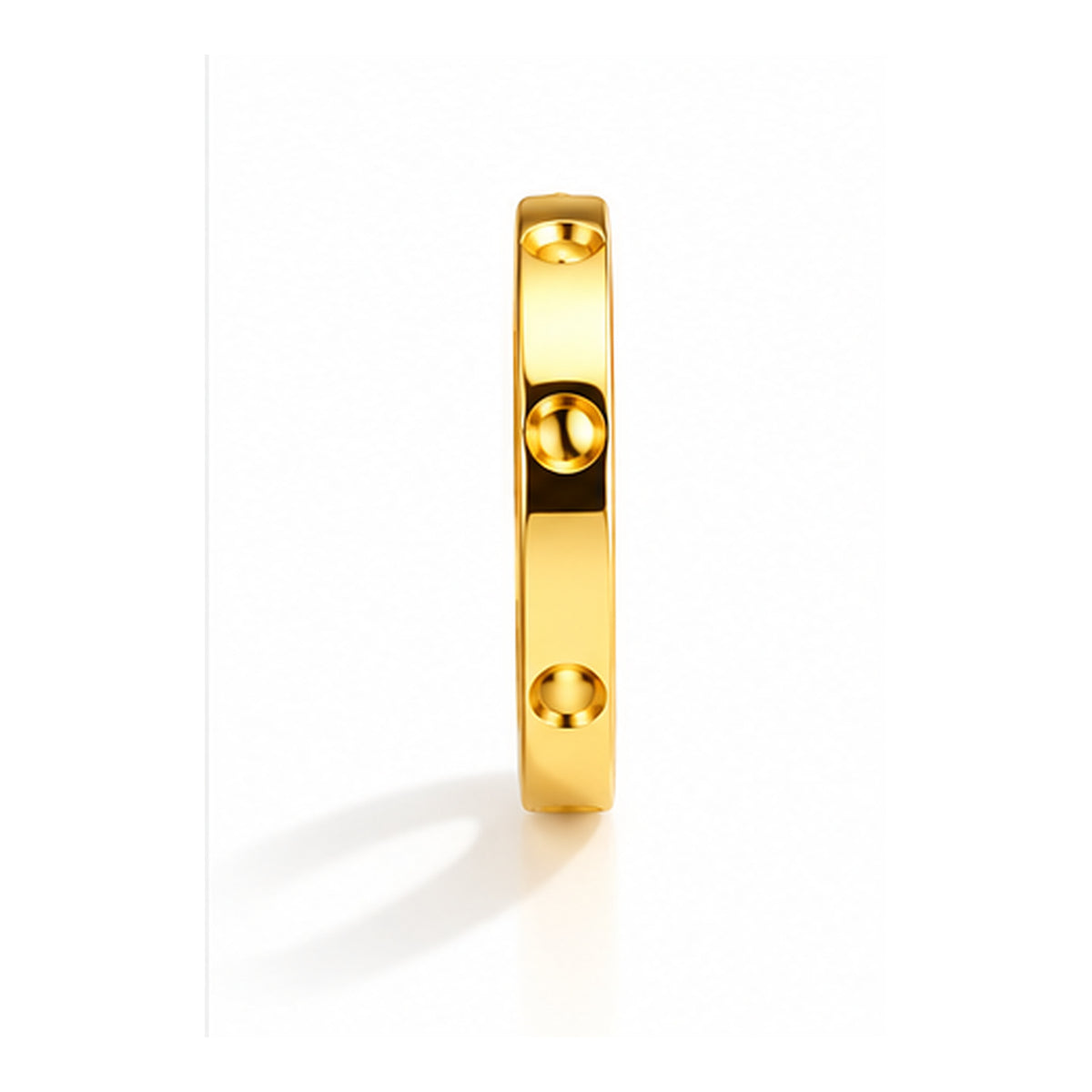 18K Solid Gold Huggie Hoop Earrings – Yellow or Rose Gold