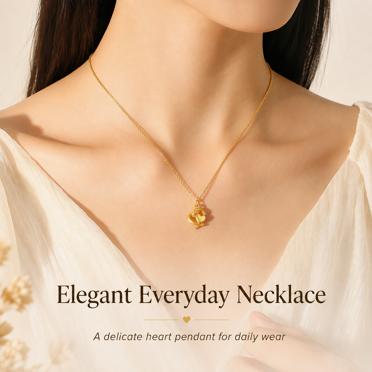 Solid Gold Heart Pendant Necklace, 999 Pure Gold 24K, Heart Charm, 18K Gold Chain Option, Gift