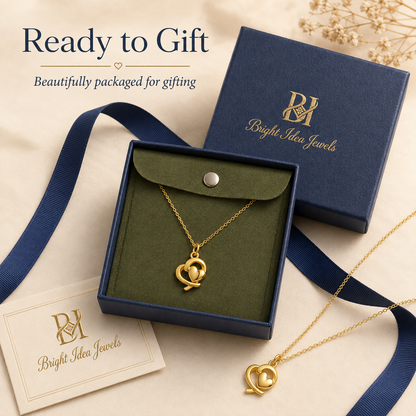 Solid Gold Heart Pendant Necklace, 999 Pure Gold 24K, Heart Charm, 18K Gold Chain Option, Gift