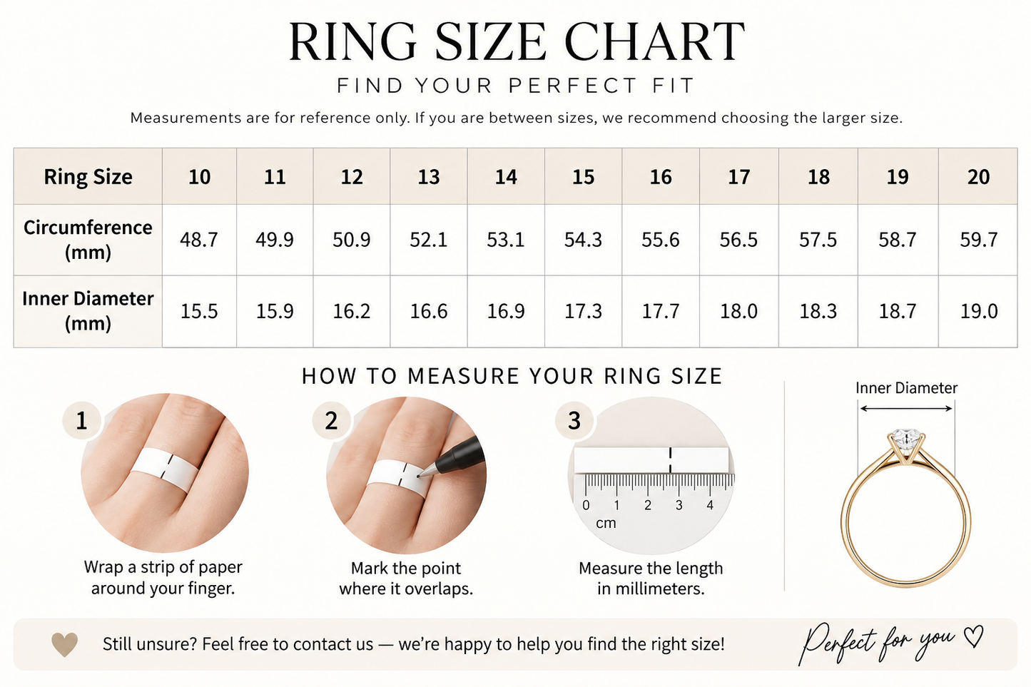 18K Solid Gold Moissanite Solitaire Ring, Six-Prong Engagement Ring (AU750)