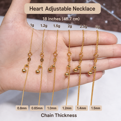 18K Real Solid Gold Chopard Heart Necklace · Au750 ·