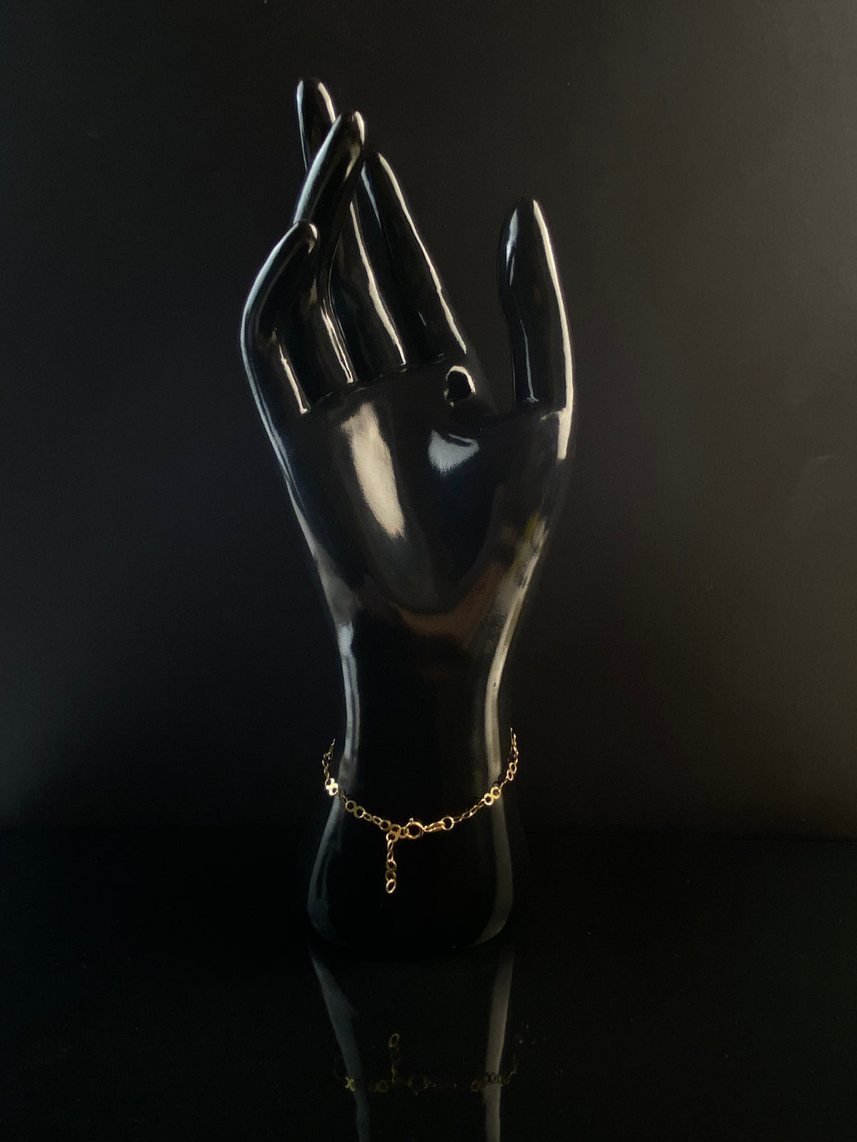 18K Solid Gold Infinity Chain Bracelet