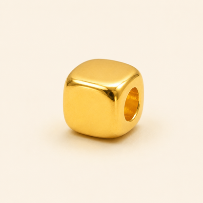 18K Solid Gold Round Beads – DIY Jewelry Supplies