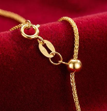 18K Real Solid Gold Chopard Heart Necklace · Au750 ·
