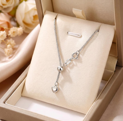 18K Real Solid Gold Chopard Heart Necklace · Au750 ·