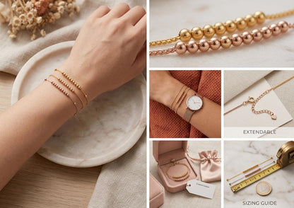 Princess Series O-Chain Bracelet - 18K Solid Gold