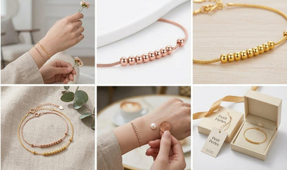 Princess Series O-Chain Bracelet - 18K Solid Gold