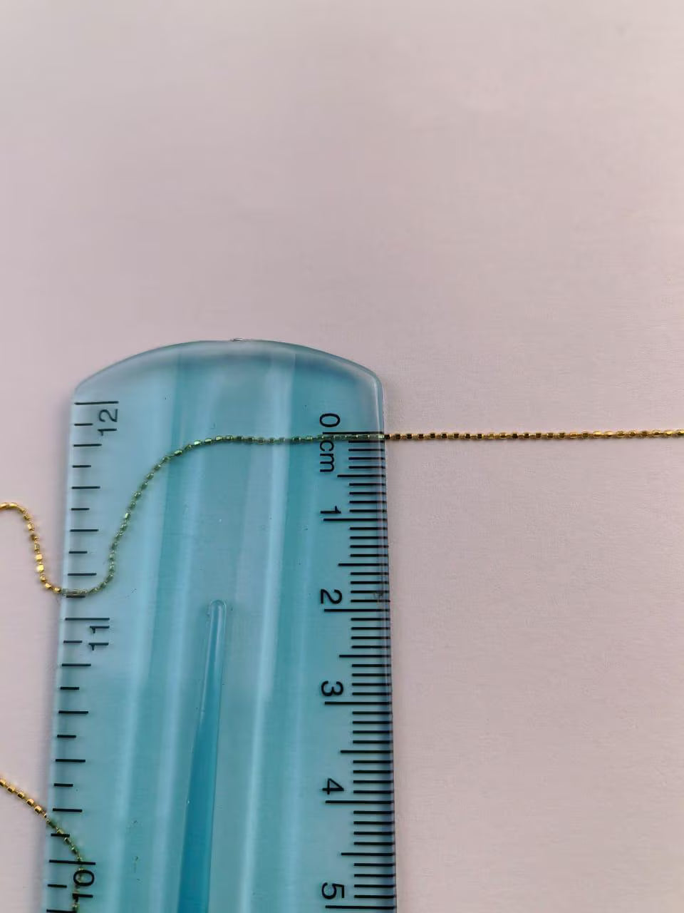 18K Solid Gold Bead Chain Necklace – Dainty Minimalist Layering Jewelry