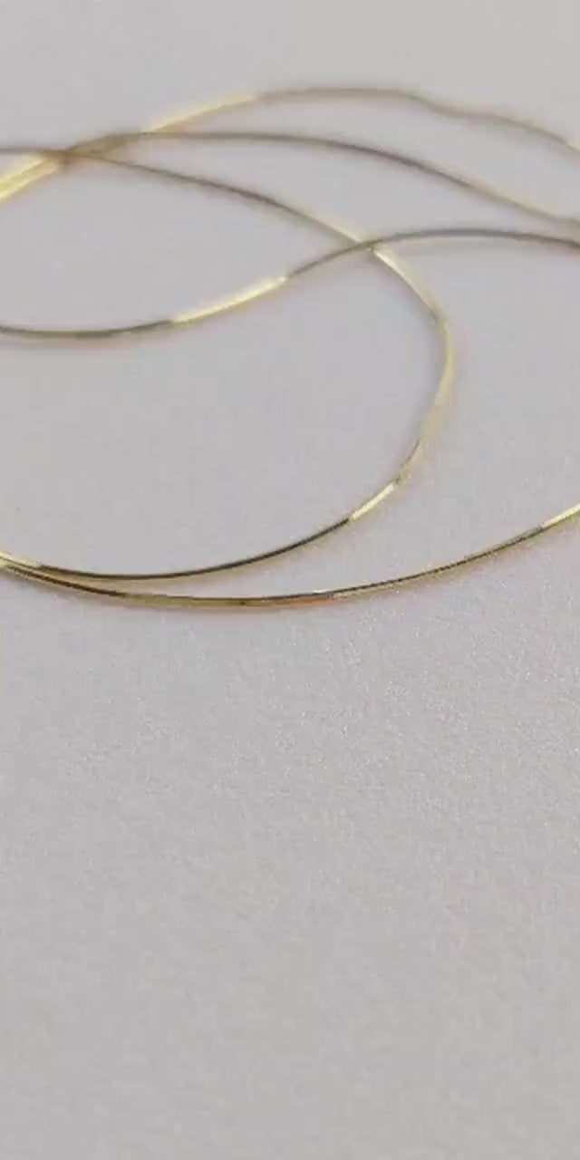 18K Solid Gold Snake Chain Necklace | Adjustable 16-20" | Dainty Heart Extender